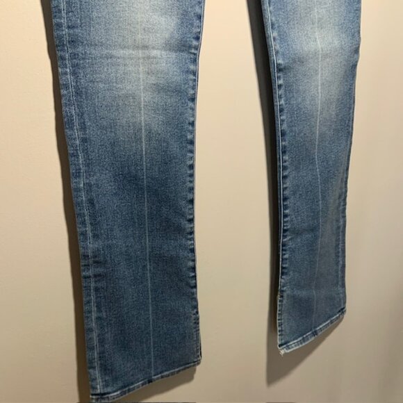 NWT Express Skyscraper Women Y2K Style Mid Rise Bootcut With Slits Jeans Size 6R - Picture 3 of 10